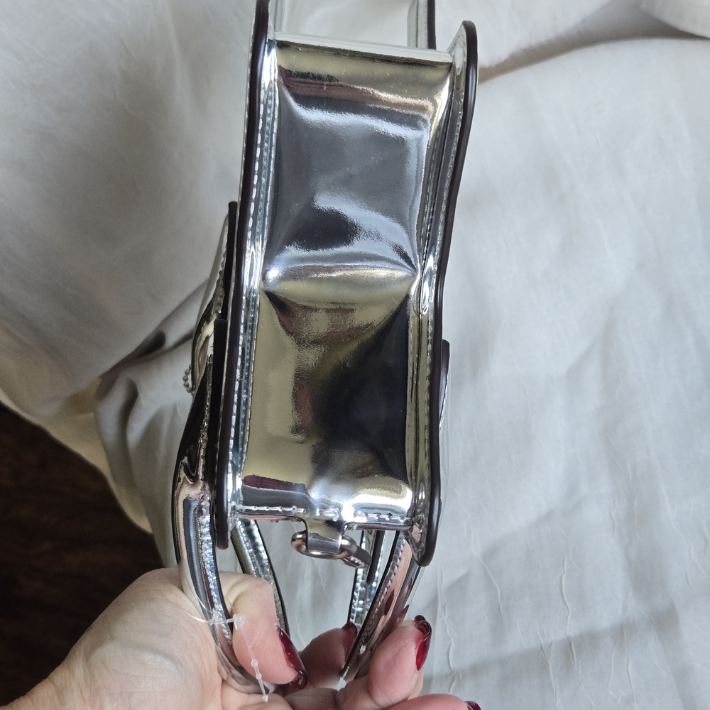 Coach Metallic Silver Star Bag NWOT CN700 - Picture 6 of 14